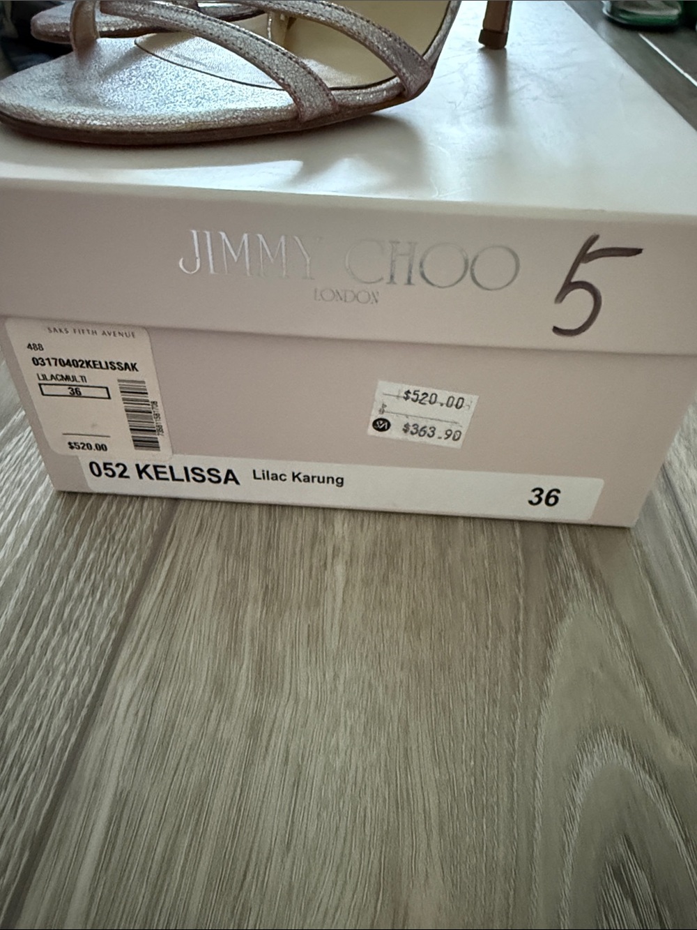 Jimmy Choo 052 Kelissa in Lilac Karung - Picture 4 of 7
